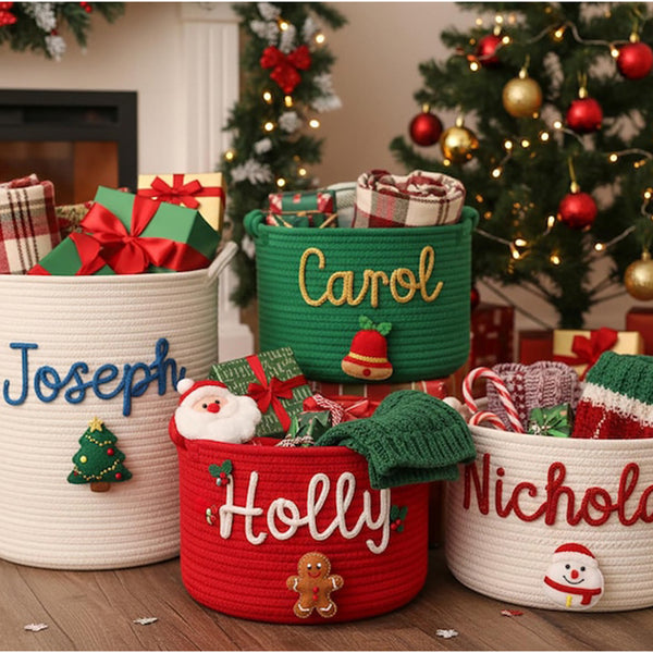 Personalized Baby Shower Gift Basket Christmas Gift Bag Custom Baby Shower Gift Basket