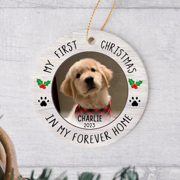 Cat First Christmas Ornament - Cat Picture Ornament