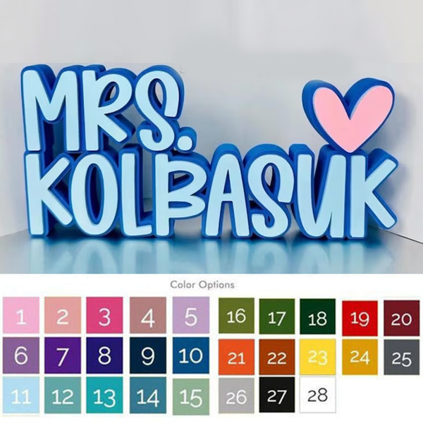 Personalized Desk Name Plate, Teacher Name Sign, Office Gifts for Boss Coworkers
