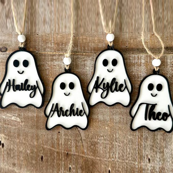 Custom 3D Stocking Tag, Custom Halloween Decor