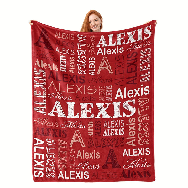 Custom Name Blanket - Soft and Warm Flannel Personalized Blanket
