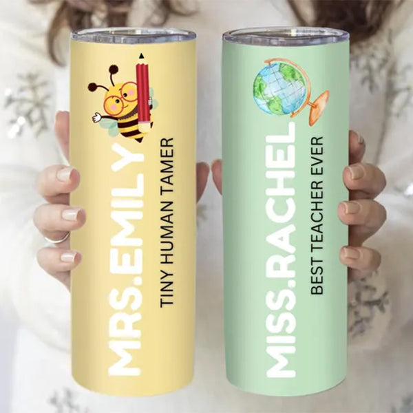 Teacher Gift- Personalized Tumbler Gift For Teacher- Thank You Gift Teacher