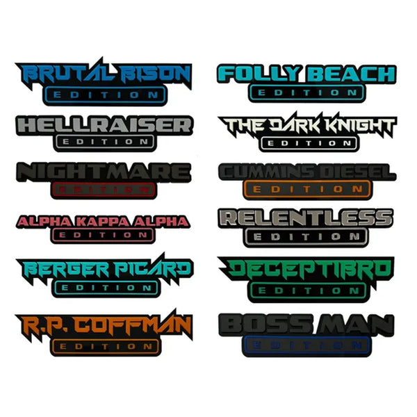 Custom text badge, Edition badge, Custom edition badge