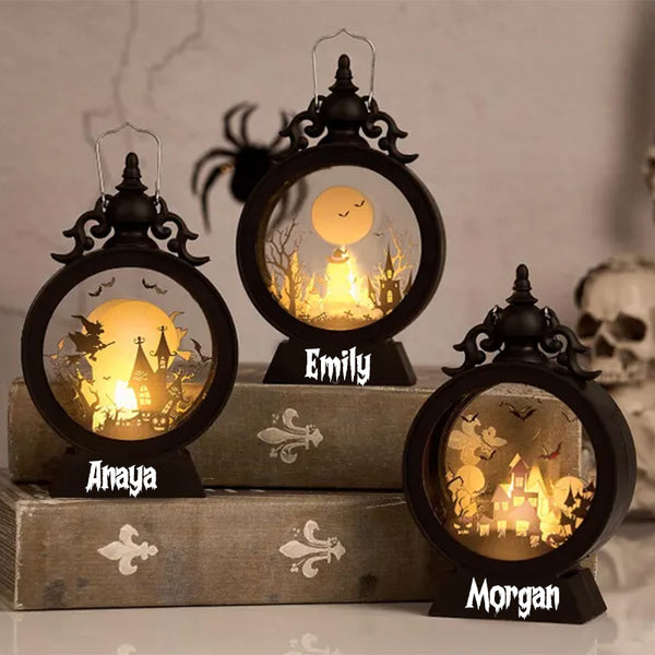 Personalized Kids Halloween Light,Custom Halloween Lantern with name