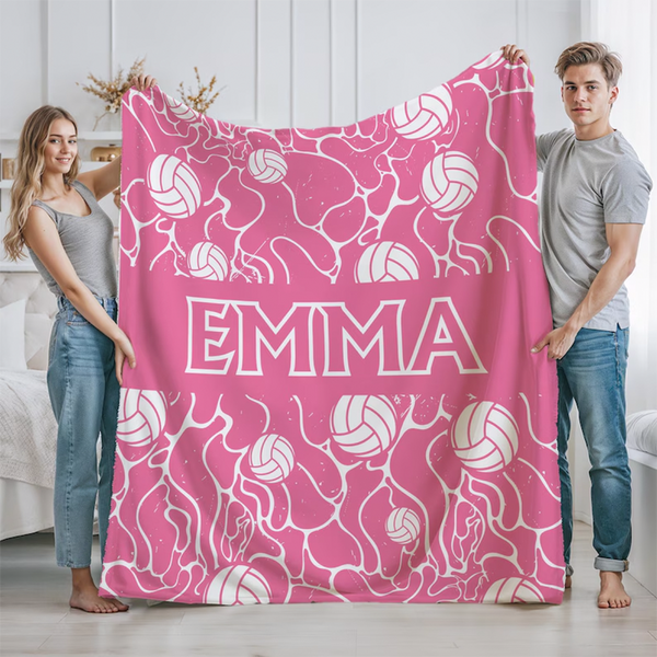 Personalized Volleyball Team Blanket:Custom Team