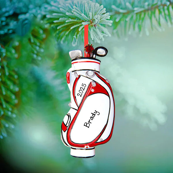 Personalized Golf Bag Christmas Ornament - Golf Ornament For Dad