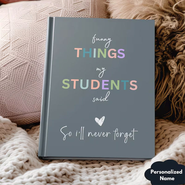 Personalized Teacher Journal, A New Teacher Gift, Book for Teacher Appreciation