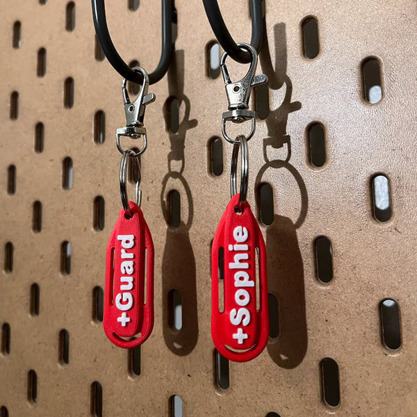Personalized Lifeguard Buoy Keychain | Backpack Tags