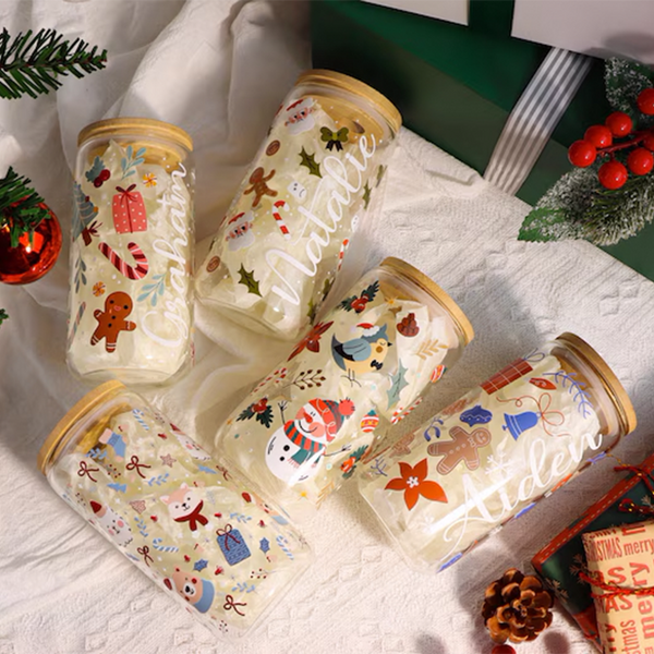 Personalized Christmas Tree Snack Glass