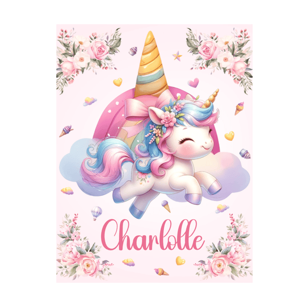 Personalized Name Flannel Blanket