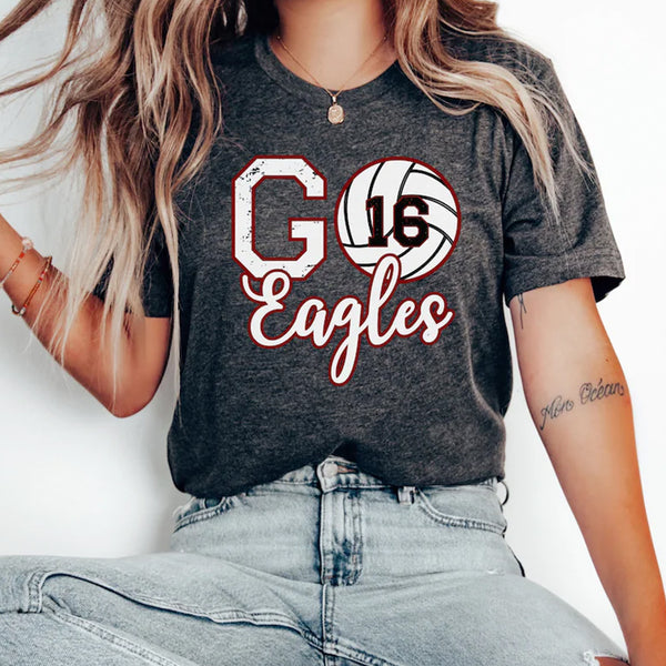 Custom Volleyball Number Shirt, Personalized Volleyball Mom Shirt