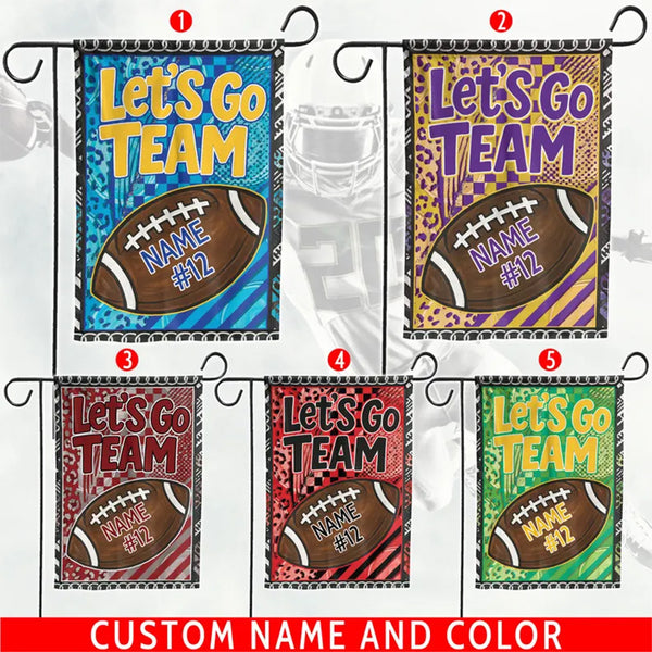 Football Season Garden Flag, Custom Team Gameday Flag
