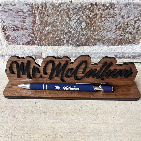 Desk Name Plate | Great custom gift for male or female teacher