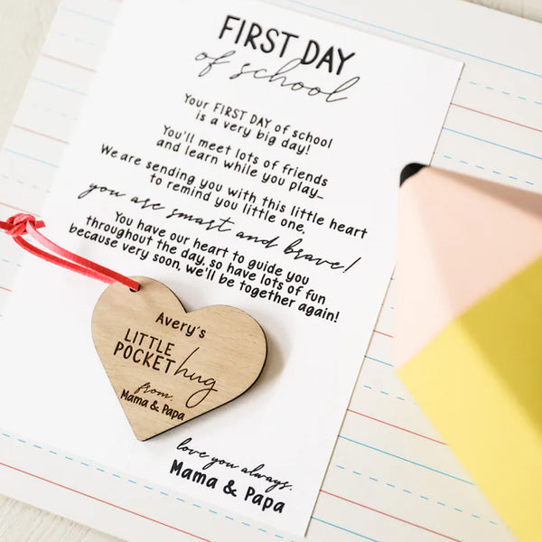 Pocket Hug | Back to School | First Day of School