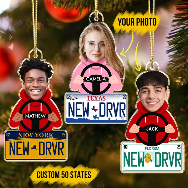 New Driver Ornament 2025, State License Ornament