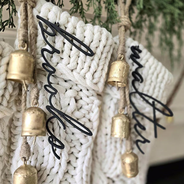 Christmas Stocking Tags, Personalized Stocking Tags
