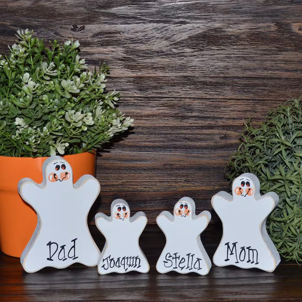 Ghost Blocks Personalized Halloween Tiered Tray Decor Blocks of Love