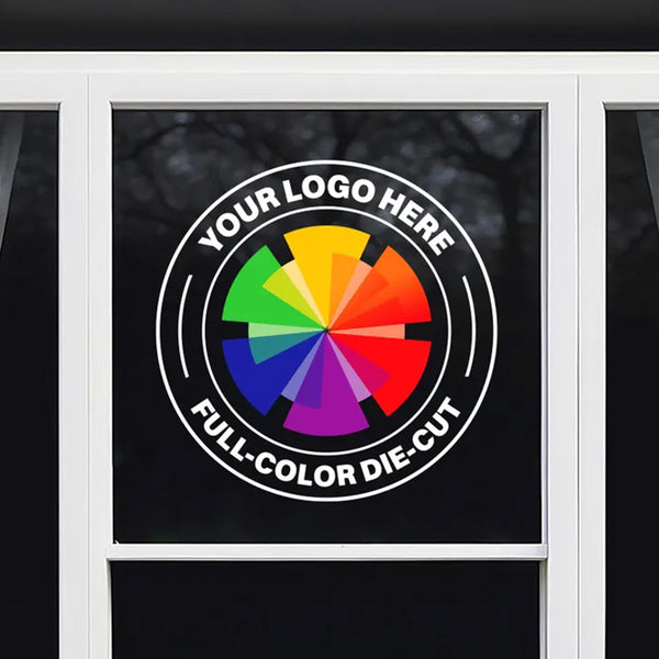 Full Color Logo Decal - Custom Window Decal - Business Logo Vinyl Sticker