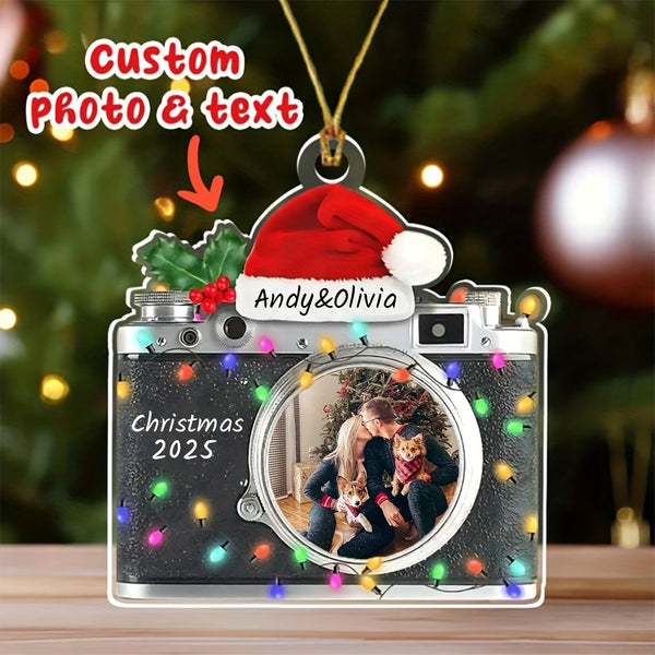 Personalized Custom Christmas Ornament - Custom Photo & Text