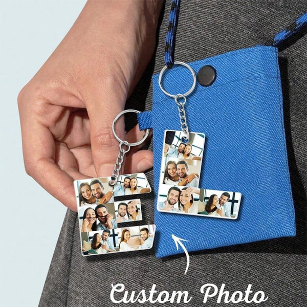 Personalized Photo Letter Keychain