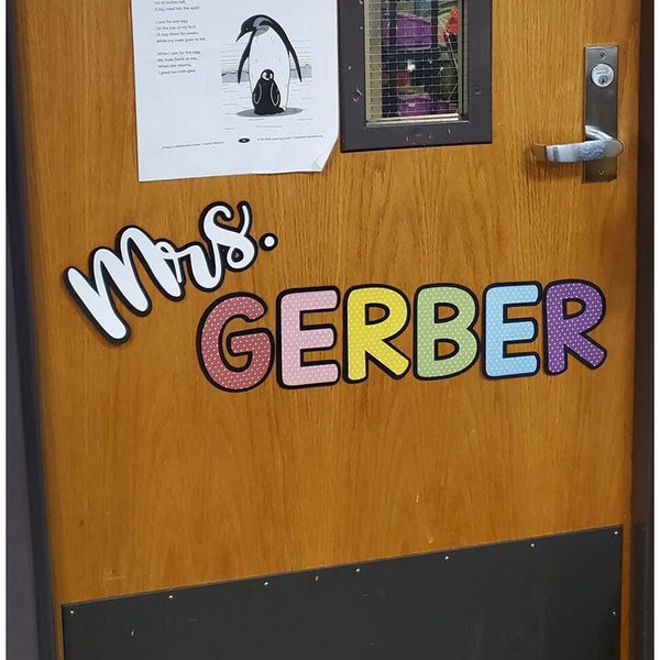 Custom Teacher Name Decoration for Classroom