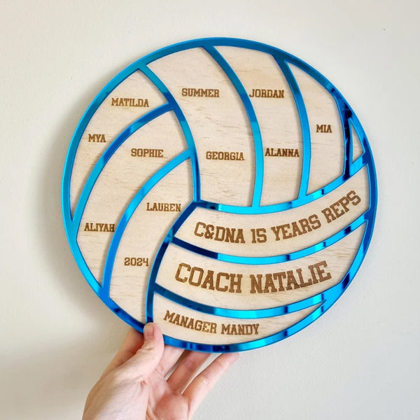 Personalised Netball Coach Plaque, Custom Netball Gift