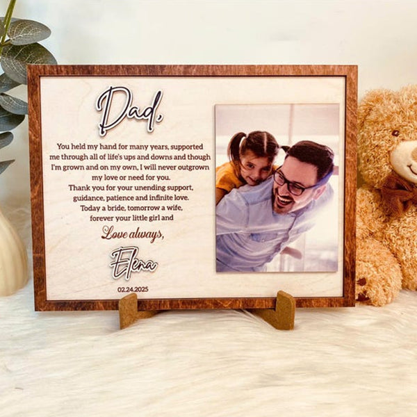 Personalized Father of the Gift from  Wedding Gift Dad Sign, Father's day Gift