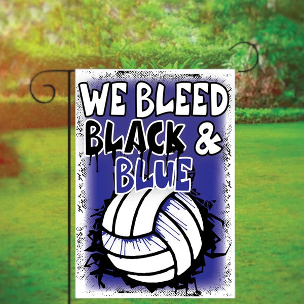 Volleyball Garden Flag with Custom Team Colors