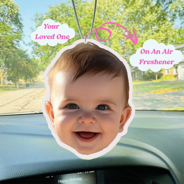 Personalized Photo Car Air Freshener, Custom Air Freshener