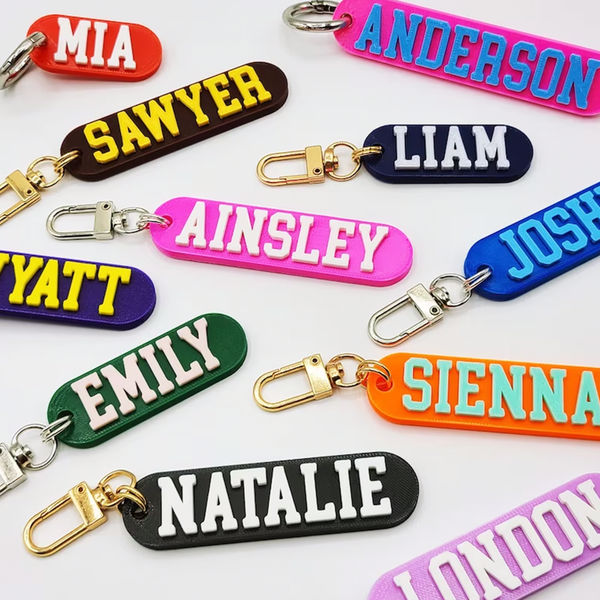 Personalized Name Keychain / Multicolor Personalized Keychain
