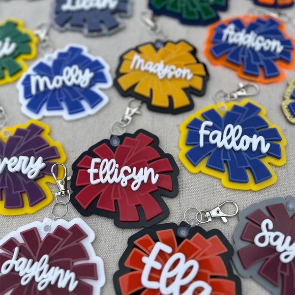 Pom Pom Bag Tags
