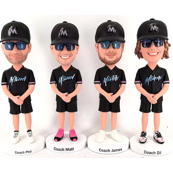 Coach bobbleheads custom, personalized gift for basketball coachs