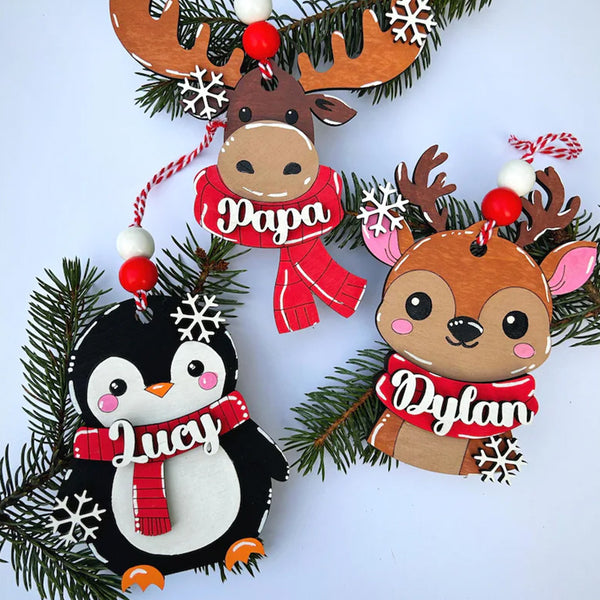 PERSONALIZED REINDEER ornament, personalized Reindeer