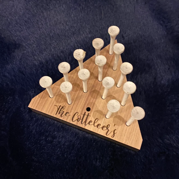 Personalized Triangle Peg Jump Game
