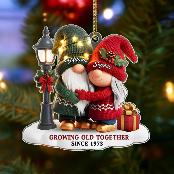 Growing Old Together Ornament with Names