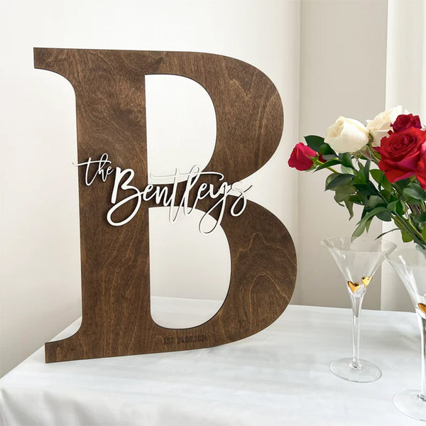 Wooden Letter Guestbook – Unique Wedding Sign Alternative