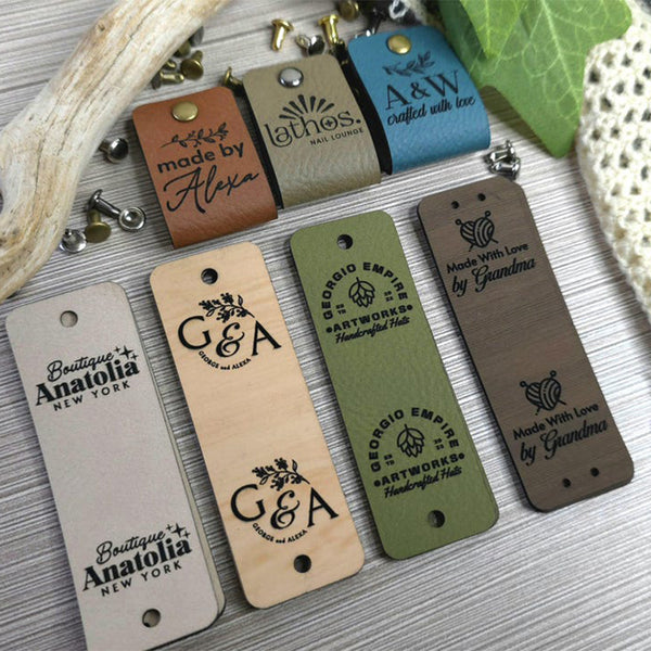 Custom Tags 1 x 3 inch For Knitting And Crochet
