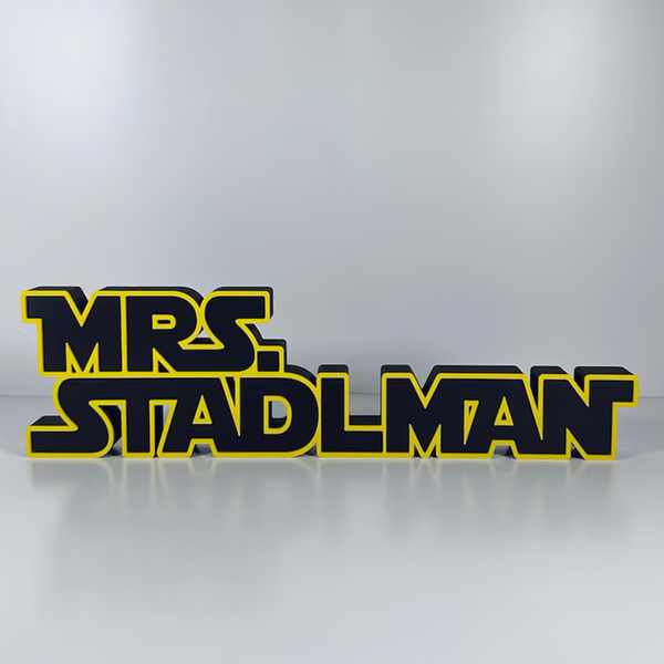 Personalized Desk Name Sign, Space Name Plate