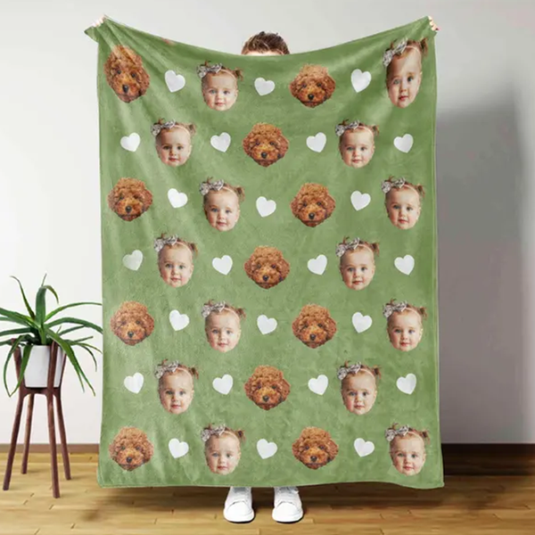 Custom Photo Blanket, Custom Blanket With Picture