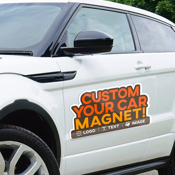 Custom Car Magnet with Your Logo - Magnetic Car Signs with Your Design