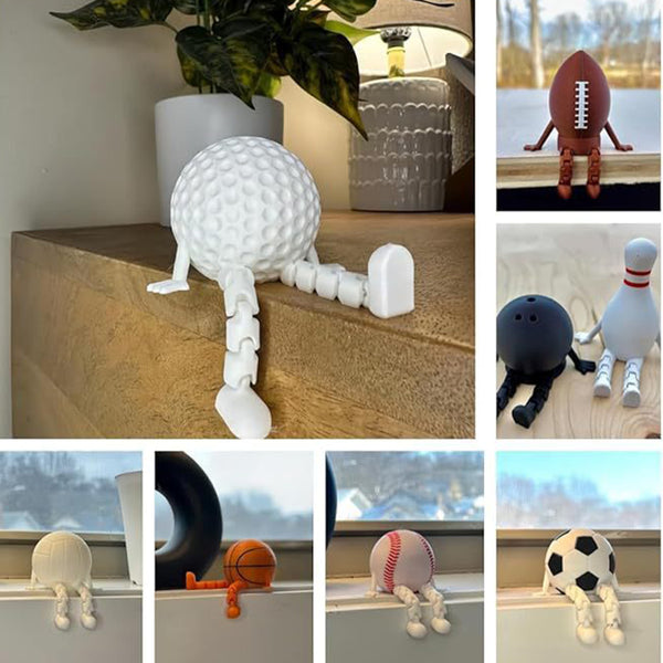 Football   Soccer  Baseball  Basketball   Volleyball   Golf  Bowling pins Bowling ball Desk Decor