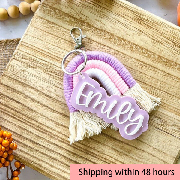 Backpack name keychain, 3d name keychain, name keychain