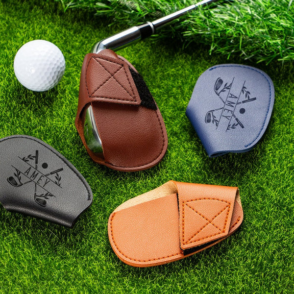 Golf Iron Cover, Iron Head Covers, Custom Leather Golf Club Covers