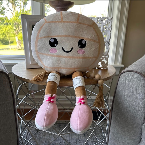 Velvet Plush Volleyball Softball Soccer Football Pillow with Legs