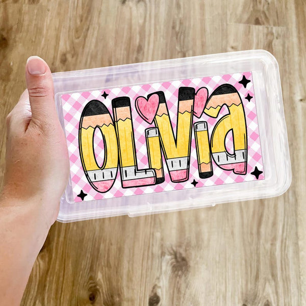 Custom Pencil Boxes, Personalized Back To School Pencil Case