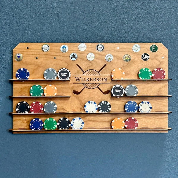 Personalized Golf Ball Marker Display