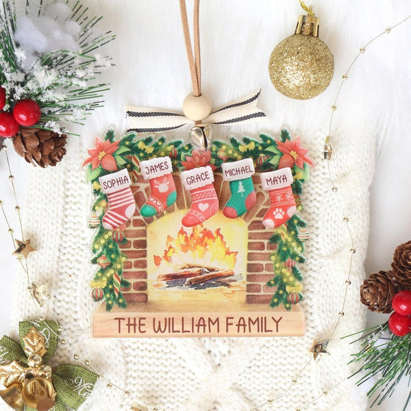 Personalized Family Name Christmas Ornament