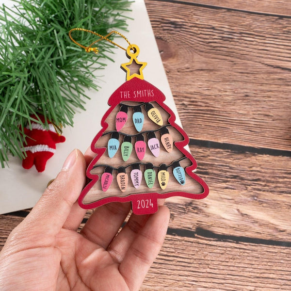 Custom Family Christmas Ornament