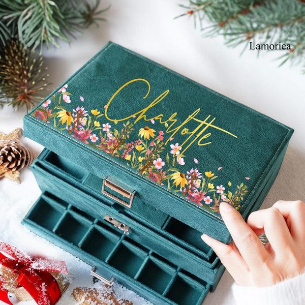 Custom Large Jewelry Box, Jewelry Storage Organizer for Women
