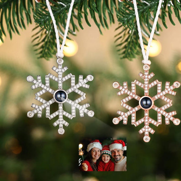 Custom Family Projection Ornament,Christmas photo projection Ornament